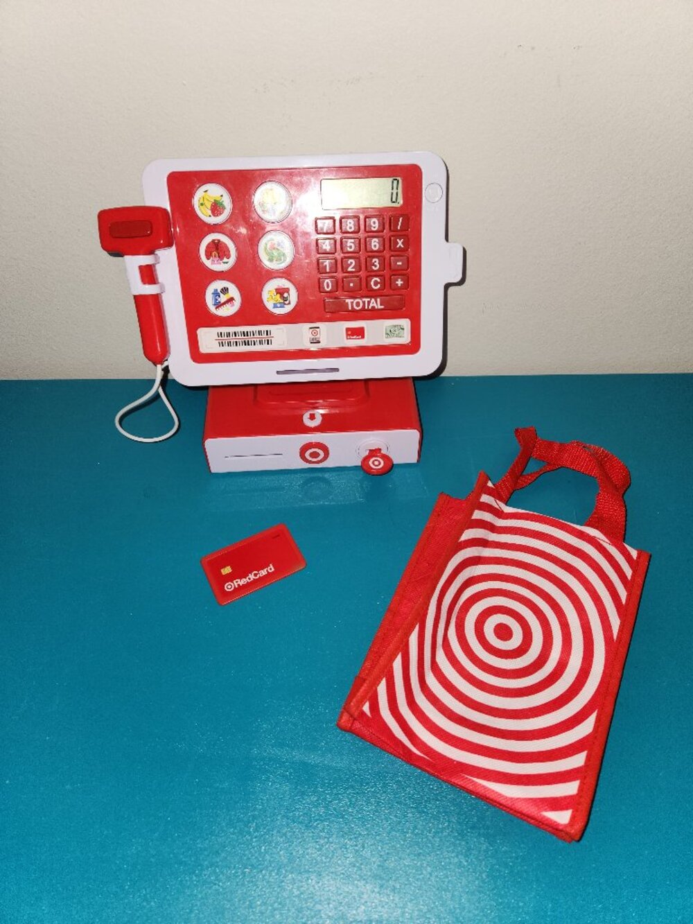 Target Toy Cash Register Pretend Play Scanner RedCard Bag Interactive Sounds